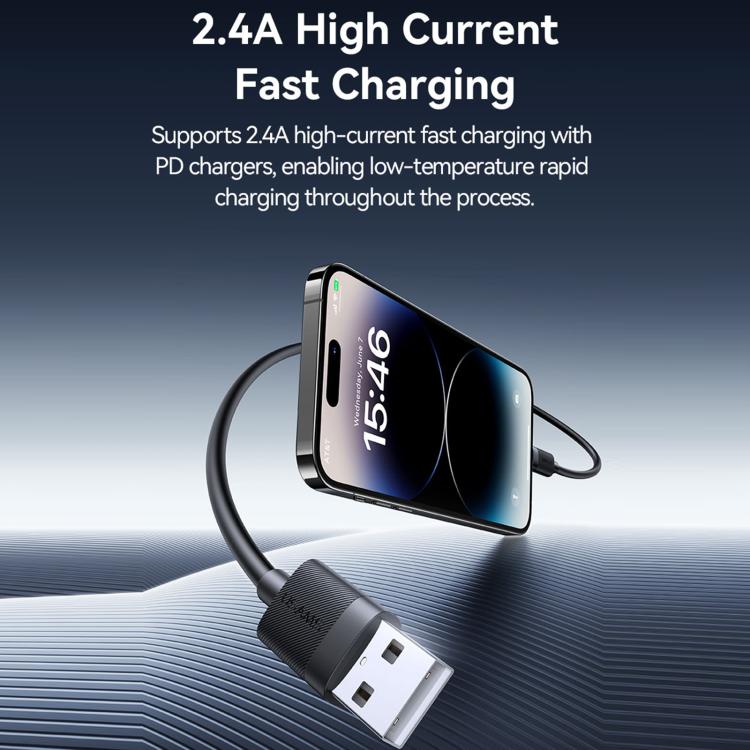 Cavo dati USB a 8 pin USAMS ricarica rapida 2,4A 1m