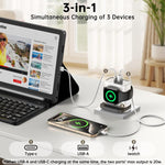 Caricabatterie multifunzione 3 in 1 20W USB Type-C