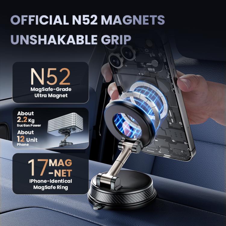 Supporto telefono auto pieghevole con magnete forte