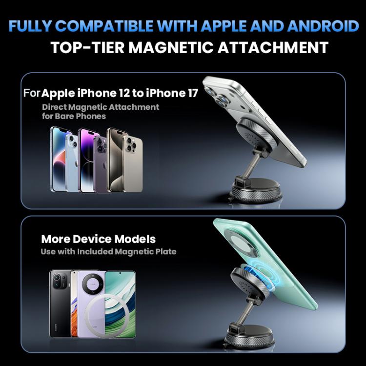 Supporto auto con caricabatterie wireless 15W A14
