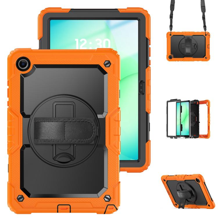 Custodia ibrida in silicone per Samsung Galaxy Tab A11+ / A9+ con tracolla