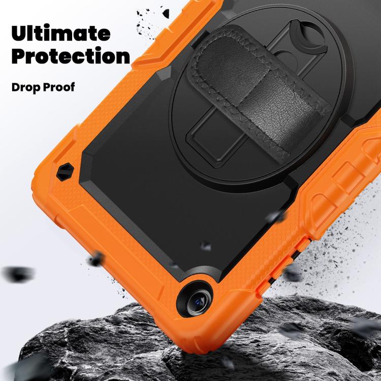 Custodia ibrida in silicone per Samsung Galaxy Tab A11+ / A9+ con tracolla