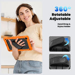Custodia ibrida in silicone per Samsung Galaxy Tab A11+ / A9+ con tracolla