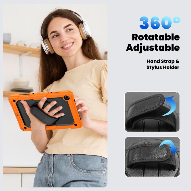 Custodia ibrida in silicone per Samsung Galaxy Tab A11+ / A9+ con tracolla
