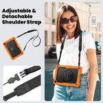 Custodia ibrida in silicone per Samsung Galaxy Tab A11+ / A9+ con tracolla