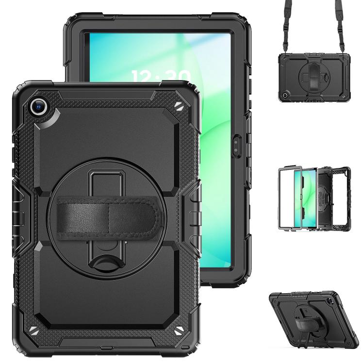 Custodia ibrida in silicone per Samsung Galaxy Tab A11+ / A9+ con tracolla