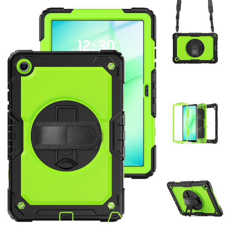 Custodia ibrida in silicone per Samsung Galaxy Tab A11+ / A9+ con tracolla