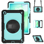 Custodia ibrida in silicone per Samsung Galaxy Tab A11+ / A9+ con tracolla
