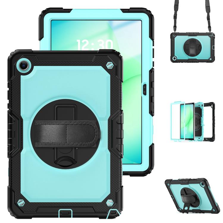 Custodia ibrida in silicone per Samsung Galaxy Tab A11+ / A9+ con tracolla