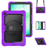 Custodia ibrida in silicone per Samsung Galaxy Tab A11+ / A9+ con tracolla