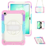Custodia ibrida in silicone per Samsung Galaxy Tab A11+ / A9+ con tracolla