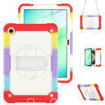 Custodia ibrida in silicone per Samsung Galaxy Tab A11+ / A9+ con tracolla