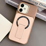 Custodia magnetica ibrida in TPU e PC con supporto, effetto pelle., For iPhone 16 Pro, For iPhone 16, For iPhone 15 Pro Max, For iPhone 15 Pro