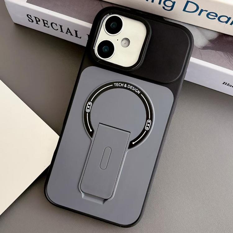 Custodia magnetica ibrida in TPU e PC con supporto, effetto pelle., For iPhone 16 Pro, For iPhone 16, For iPhone 15 Pro Max, For iPhone 15 Pro