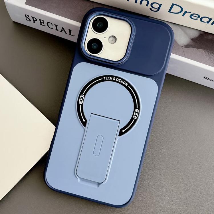 Custodia magnetica ibrida in TPU e PC con supporto, effetto pelle., For iPhone 16 Pro, For iPhone 16, For iPhone 15 Pro Max, For iPhone 15 Pro