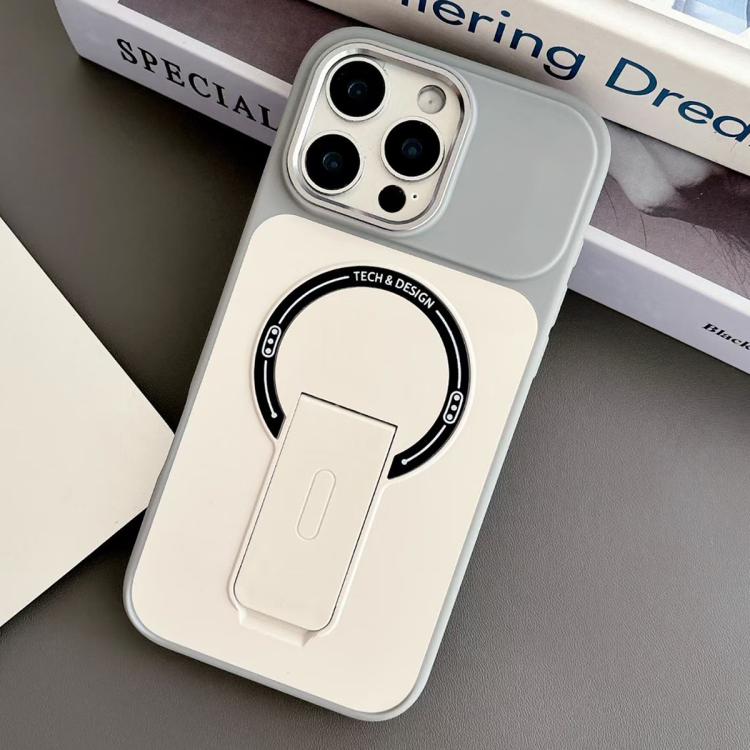 Custodia magnetica ibrida in TPU e PC con supporto, effetto pelle., For iPhone 16 Pro, For iPhone 16, For iPhone 15 Pro Max, For iPhone 15 Pro