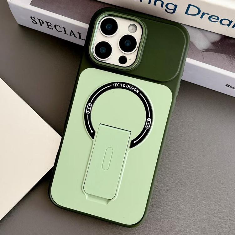 Custodia magnetica ibrida in TPU e PC con supporto, effetto pelle., For iPhone 16 Pro, For iPhone 16, For iPhone 15 Pro Max, For iPhone 15 Pro