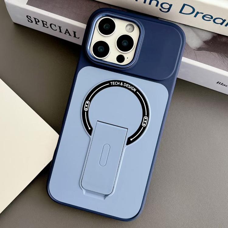 Custodia magnetica ibrida in TPU e PC con supporto, effetto pelle., For iPhone 16 Pro, For iPhone 16, For iPhone 15 Pro Max, For iPhone 15 Pro
