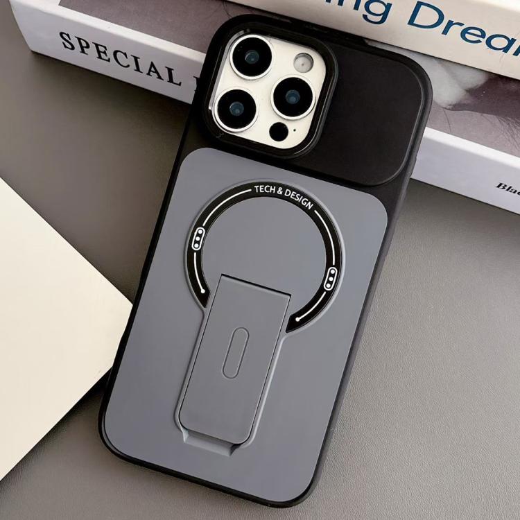 Custodia magnetica ibrida in TPU e PC con supporto, effetto pelle., For iPhone 16 Pro, For iPhone 16, For iPhone 15 Pro Max, For iPhone 15 Pro