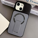 Custodia magnetica ibrida in TPU e PC con supporto, effetto pelle., For iPhone 15, For iPhone 14, For iPhone 14 Pro, For iPhone 14 Pro Max
