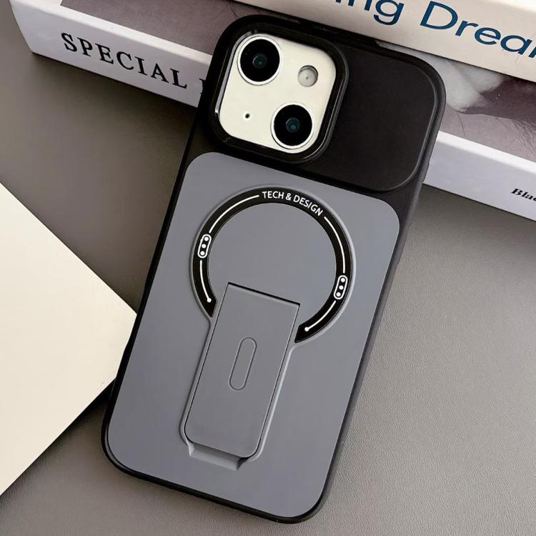 Custodia magnetica ibrida in TPU e PC con supporto, effetto pelle., For iPhone 15, For iPhone 14, For iPhone 14 Pro, For iPhone 14 Pro Max