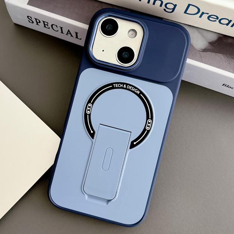 Custodia magnetica ibrida in TPU e PC con supporto, effetto pelle., For iPhone 15, For iPhone 14, For iPhone 14 Pro, For iPhone 14 Pro Max