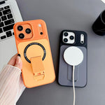 Custodia magnetica ibrida in TPU e PC con supporto, effetto pelle., For iPhone 17 Pro Max, For iPhone 17 Pro, For iPhone 17, For iPhone 16 Pro Max