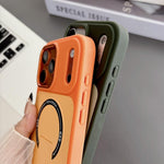 Custodia magnetica ibrida in TPU e PC con supporto, effetto pelle., For iPhone 17 Pro Max, For iPhone 17 Pro, For iPhone 17, For iPhone 16 Pro Max