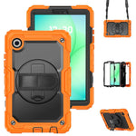 Custodia ibrida in silicone per Samsung Galaxy Tab A11 / A9 con tracolla