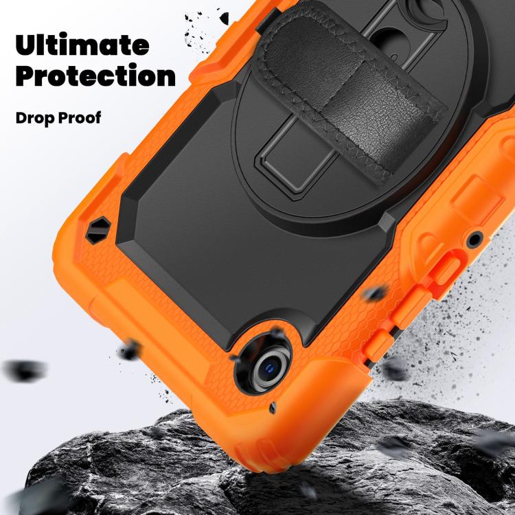 Custodia ibrida in silicone per Samsung Galaxy Tab A11 / A9 con tracolla