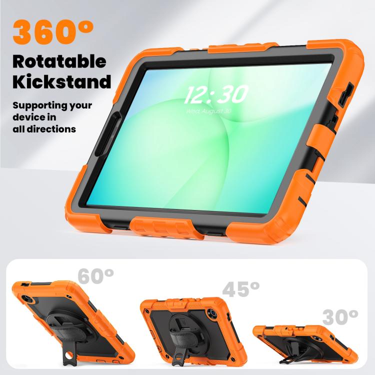 Custodia ibrida in silicone per Samsung Galaxy Tab A11 / A9 con tracolla