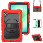 Custodia ibrida in silicone per Samsung Galaxy Tab A11 / A9 con tracolla
