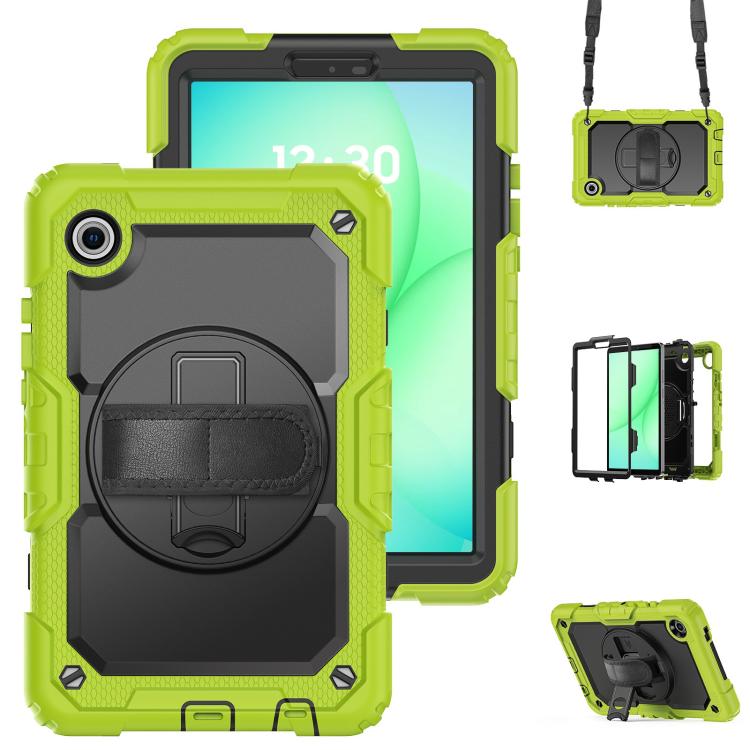Custodia ibrida in silicone per Samsung Galaxy Tab A11 / A9 con tracolla
