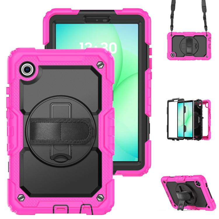 Custodia ibrida in silicone per Samsung Galaxy Tab A11 / A9 con tracolla