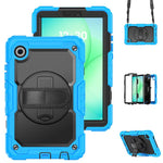 Custodia ibrida in silicone per Samsung Galaxy Tab A11 / A9 con tracolla