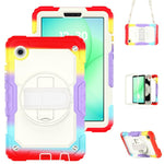 Custodia ibrida in silicone per Samsung Galaxy Tab A11 / A9 con tracolla