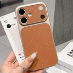 Si trasforma in una custodia per telefono con ampia finestra e texture effetto litchi satinato della serie 17., For iPhone 13 Pro Max, For iPhone 13 Pro, For iPhone 13, For iPhone 12