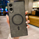 Custodia magnetica in similpelle effetto pelle di agnello per Samsung Galaxy S25