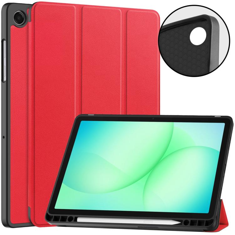 Custodia TPU con supporto a tre ante per Samsung Galaxy Tab A11+