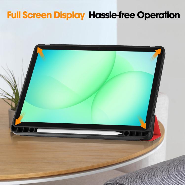 Custodia TPU con supporto a tre ante per Samsung Galaxy Tab A11+