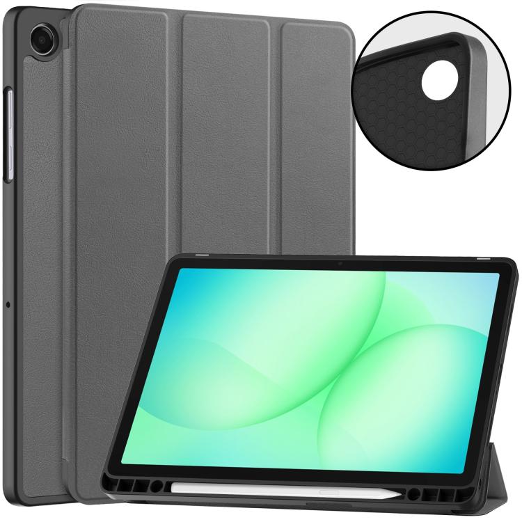 Custodia TPU con supporto a tre ante per Samsung Galaxy Tab A11+