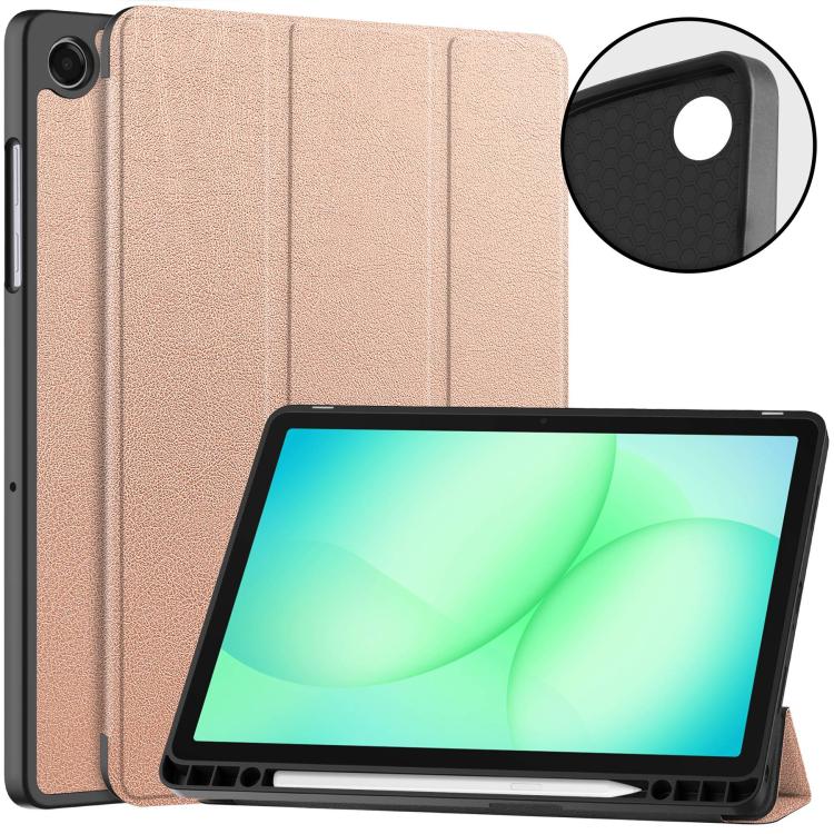Custodia TPU con supporto a tre ante per Samsung Galaxy Tab A11+