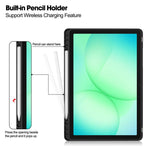 Custodia per tablet in tessuto twill effetto pelle vegana con supporto per