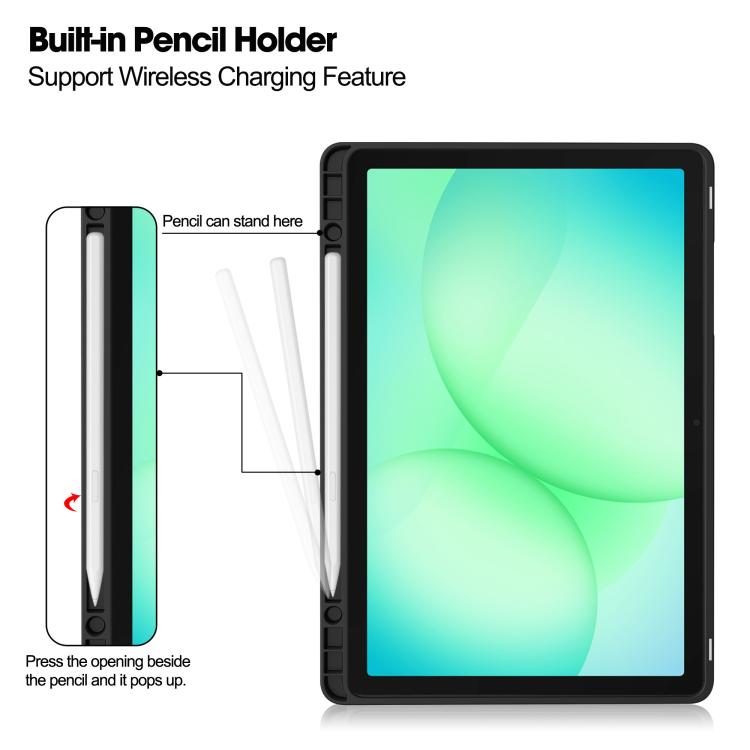 Custodia per tablet in tessuto twill effetto pelle vegana con supporto per
