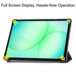 Custodia per tablet con supporto a 3 ante in pelle per Samsung Galaxy Tab A11+