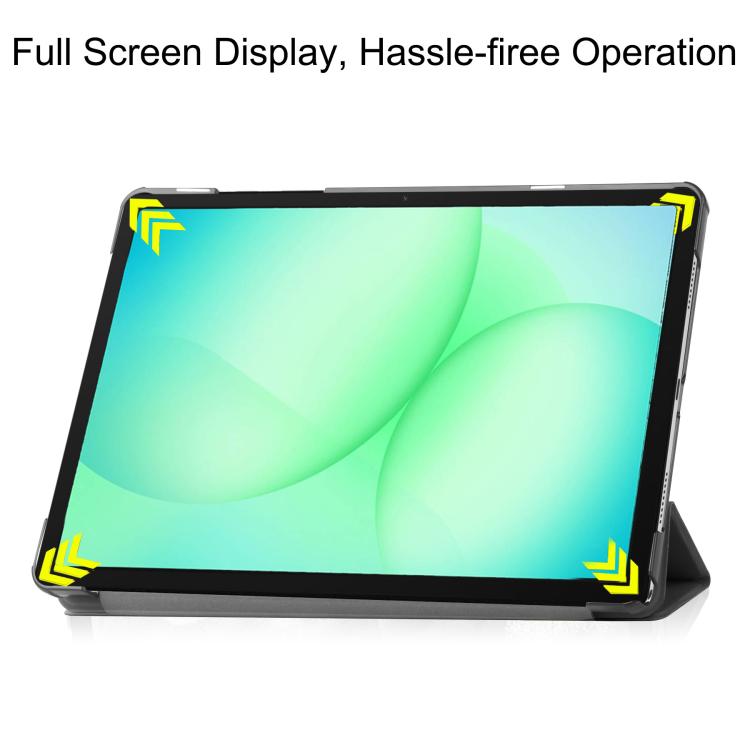 Custodia per tablet con supporto a 3 ante in pelle per Samsung Galaxy Tab A11+