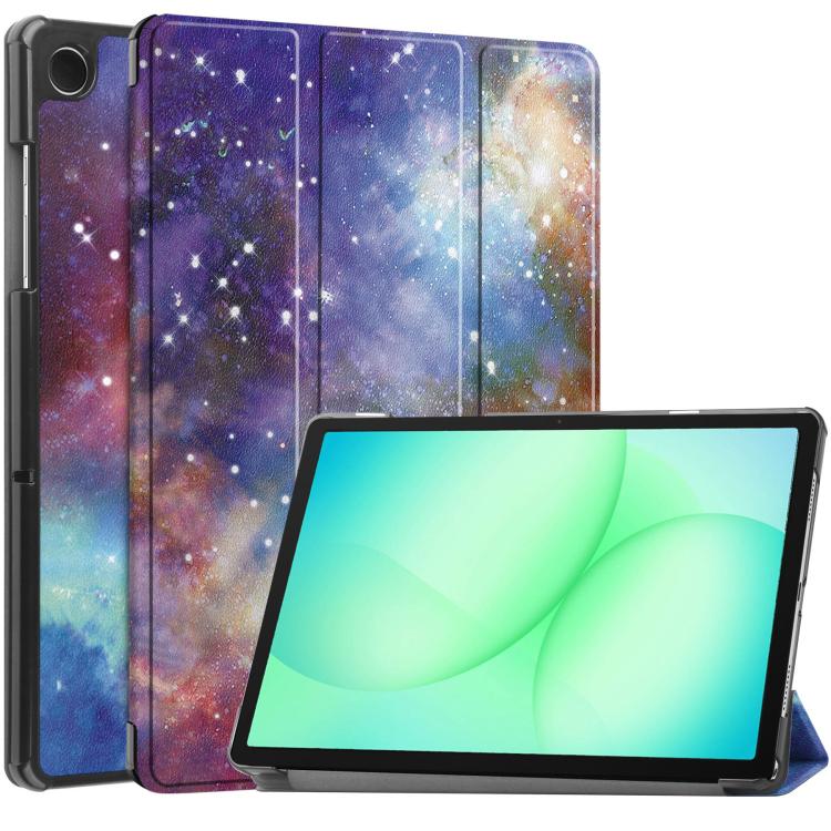 Custodia per tablet intelligente Custer con 3 ante dipinta a mano per Samsung