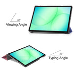 Custodia per tablet intelligente Custer con 3 ante dipinta a mano per Samsung