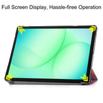 Custodia per tablet intelligente Custer con 3 ante dipinta a mano per Samsung