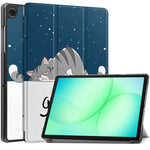 Custodia per tablet intelligente Custer con 3 ante dipinta a mano per Samsung